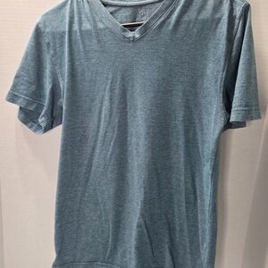 George Men's Light Blue V-Neck T-Shirt